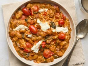 Goats cheese & tomato gnocchi