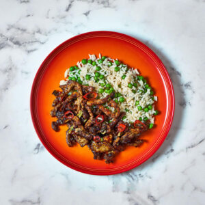Chinese-Style Salt & Pepper Pork With Sesame Rice