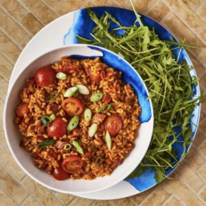 Simple Chorizo & Cherry Tomato Risotto